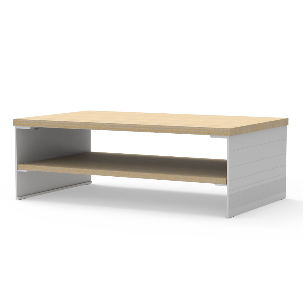 정리정돈이 편한 2단 수납 E1 친환경보드 모니터 스탠드