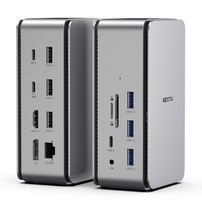 USB4 Type-C 14in 1 HDMI+DP 듀얼 도킹스테이션