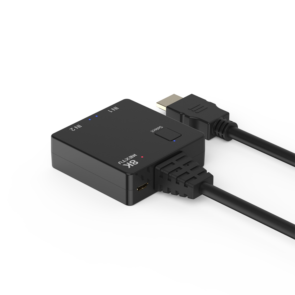 HDMI2.1 2x1선택기(케이블일체형)