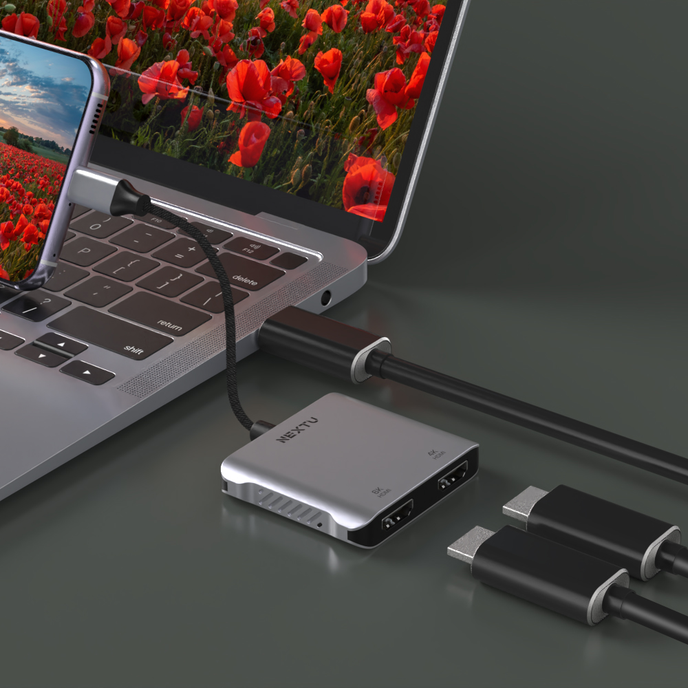 오르토스 C to HDMI 듀얼 컨버터 8K