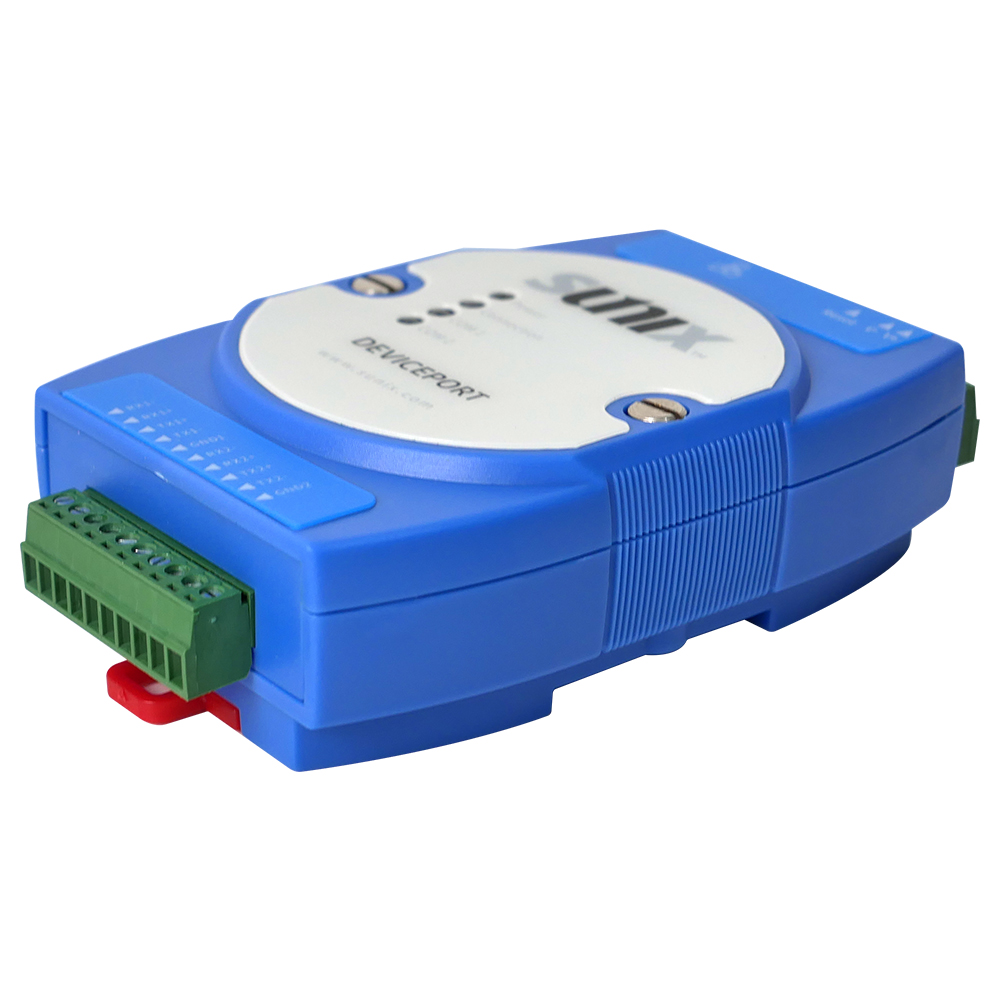 SUNIX 2포트 RJ45 랜 to RS422 485 시리얼 컨버터 DPAD02HTP