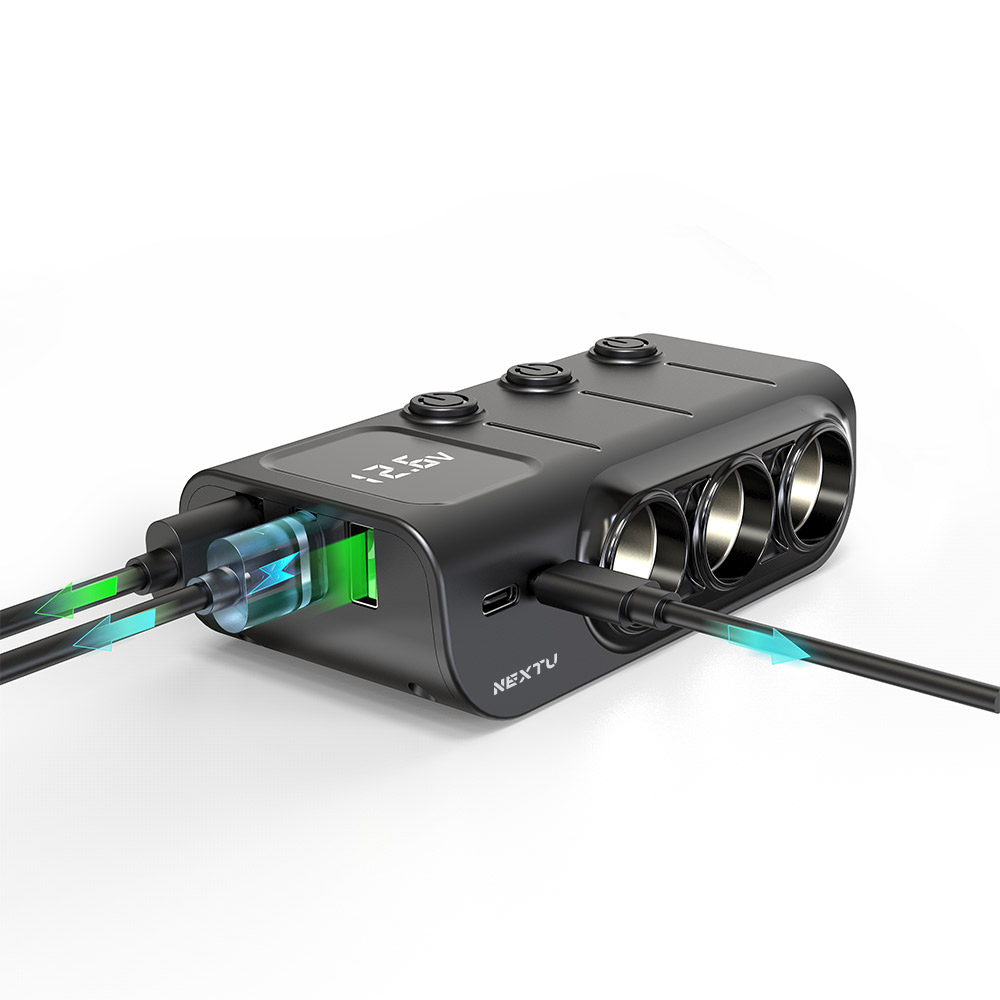 시에반 차량용 시거잭 3구 멀티소켓 PD 고속충전기 1414CHG