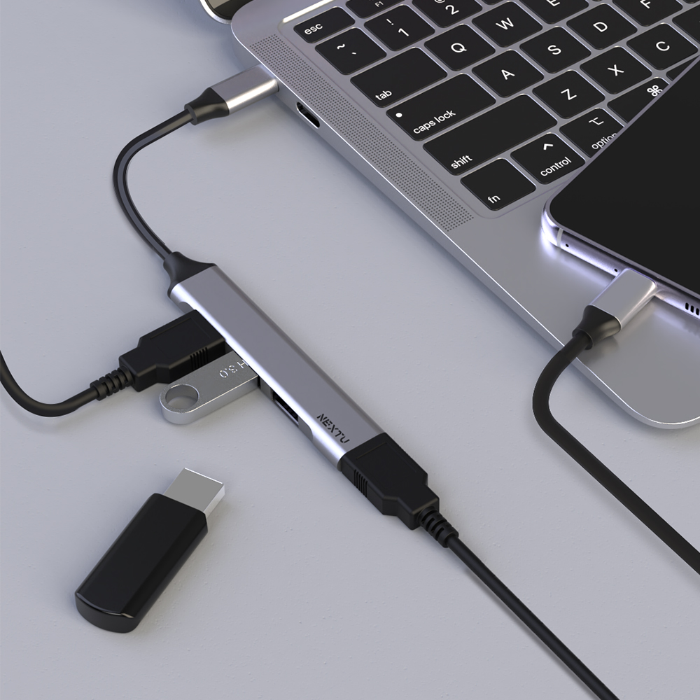 유오앨 USB C타입 멀티포트 허브 734UH