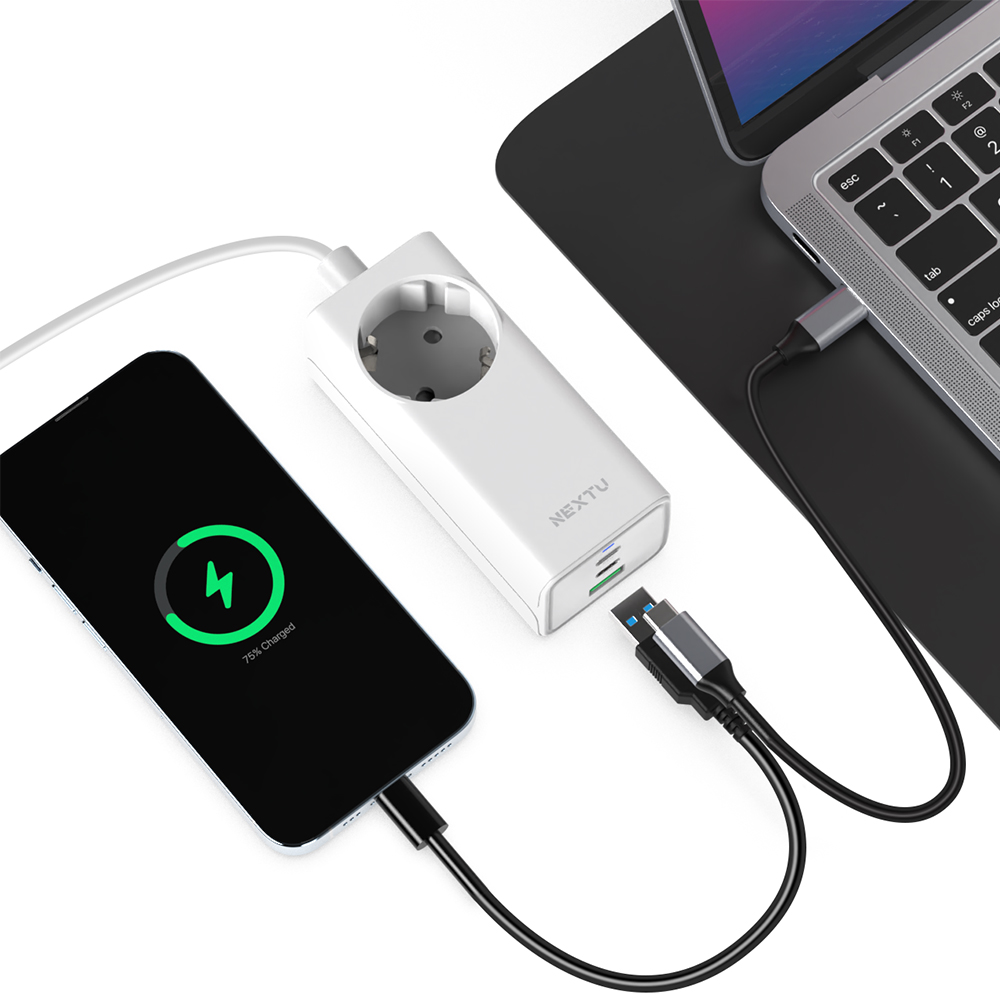 추오이 GaN 65W PPS C타입 접지 초고속 멀티 충전기 QC630GAN