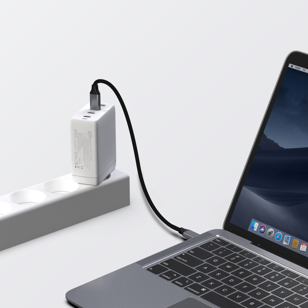 추오닉 USB PD 100W PPS GaN 멀티 초고속 접지충전기 QC633GAN