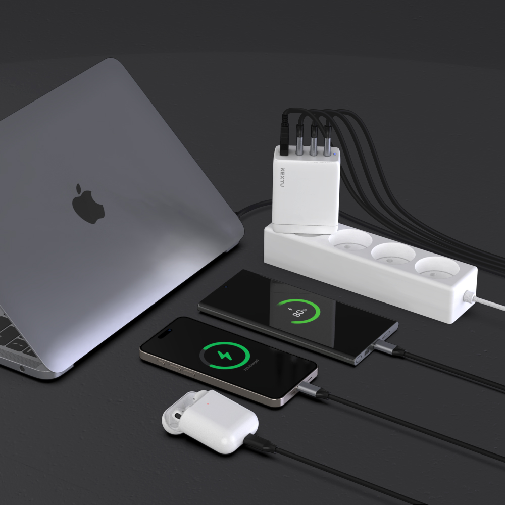 추오닉 USB PD 100W PPS GaN 멀티 초고속 접지충전기 QC633GAN