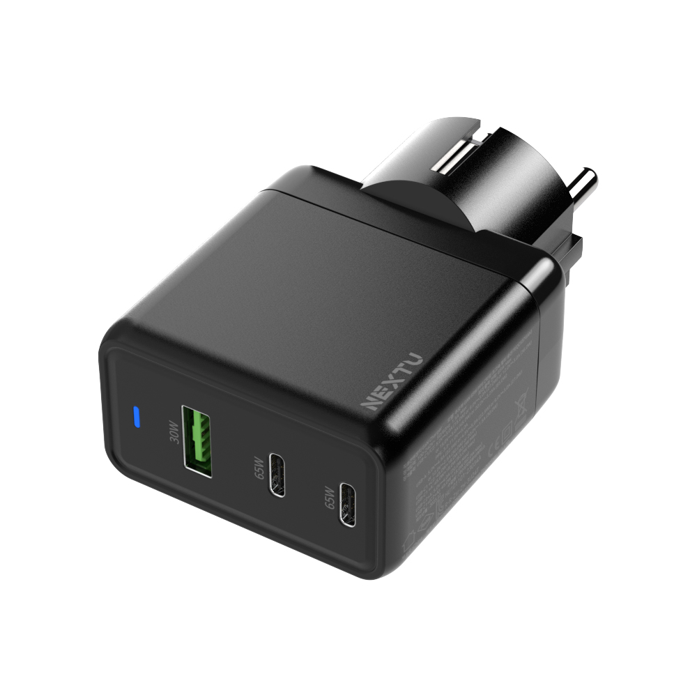 추오하 PD 65W PPS GaN 멀티 초고속 접지충전기 QC637GAN BK