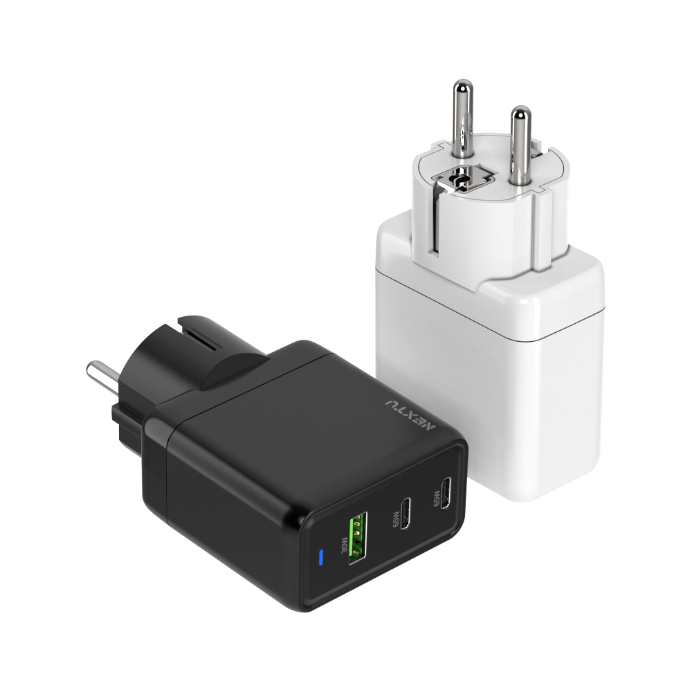 추오하 PD 65W PPS GaN 멀티 초고속 접지충전기 QC637GAN BK