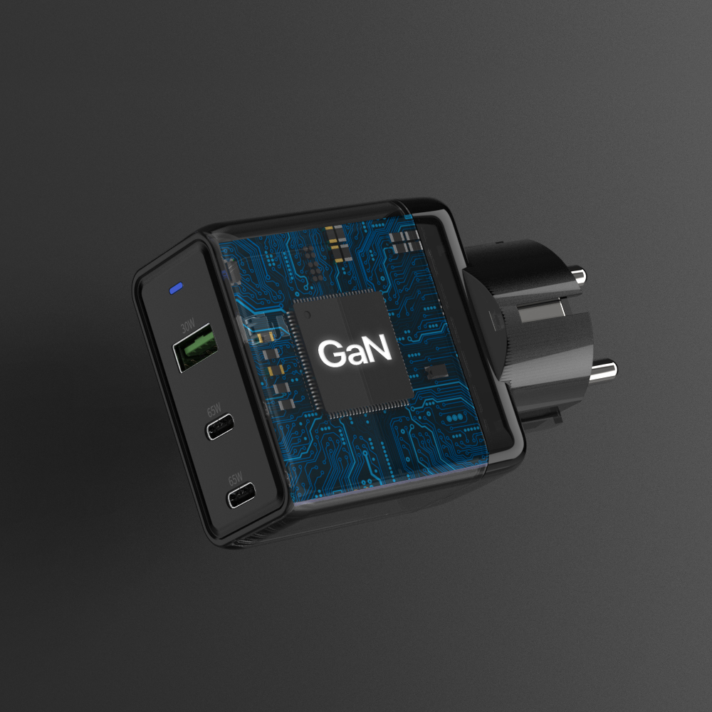 추오하 PD 65W PPS GaN 멀티 초고속 접지충전기 QC637GAN BK