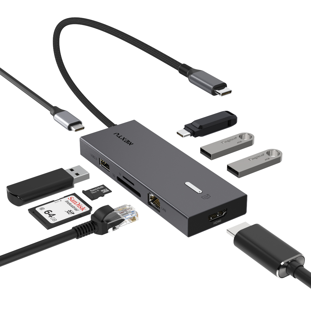 유가우 9in1 HDMI 온오프 USB C타입 멀티허브 2299TCH-4K