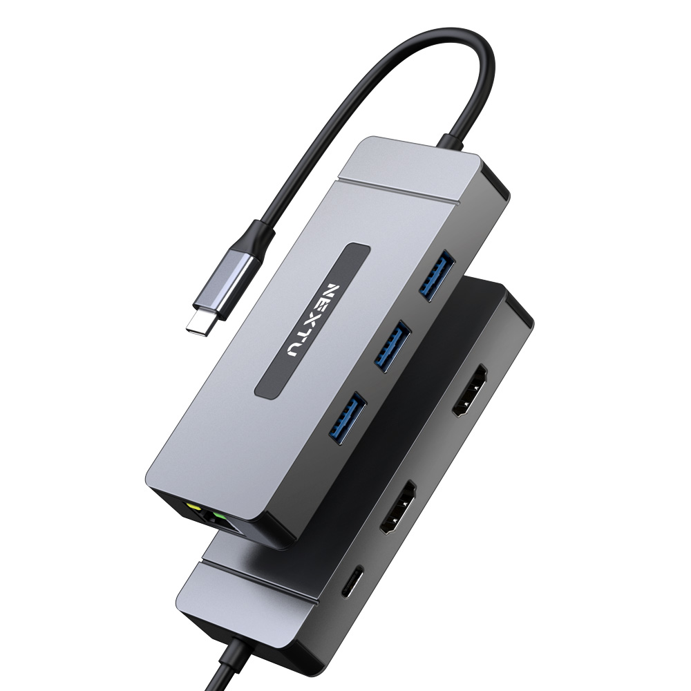 유이반 7in1 4K60Hz 듀얼 HDMI USB C타입 멀티허브