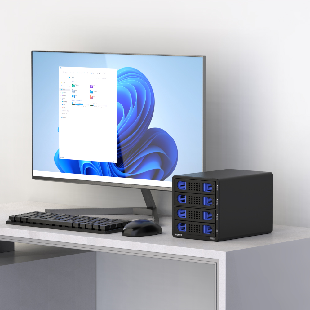 하가로 4베이 DAS 외장하드 데이타 스토리지