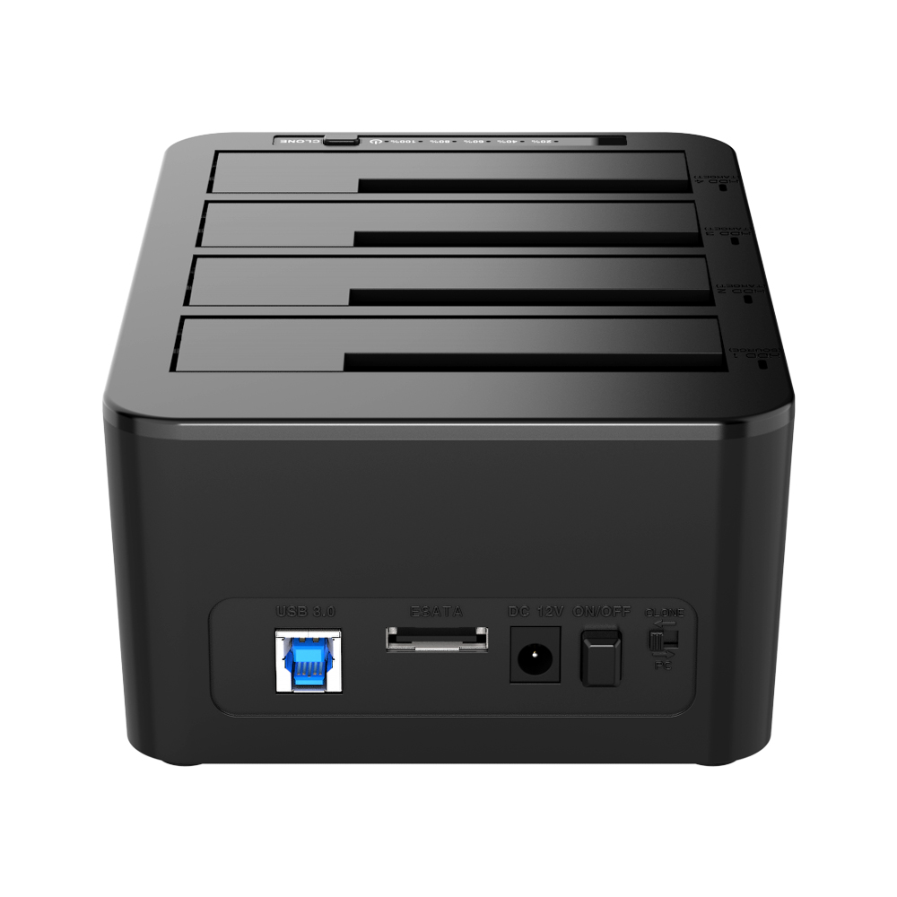 크이원 USB3.0 SSD HDD 도킹스테이션 4베이 하드복사기 864DCU3