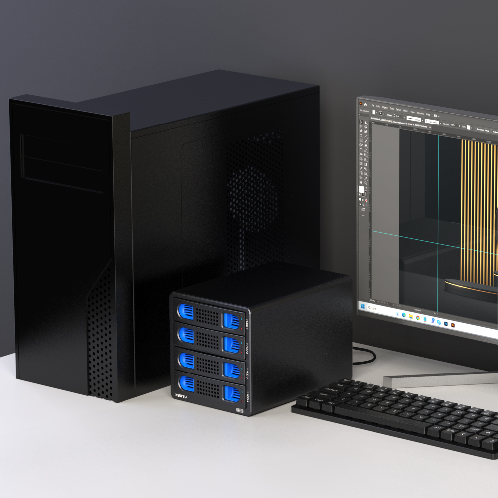 하비제 USB-C타입 4베이 DAS 외장하드 데이타 스토리지 924TC