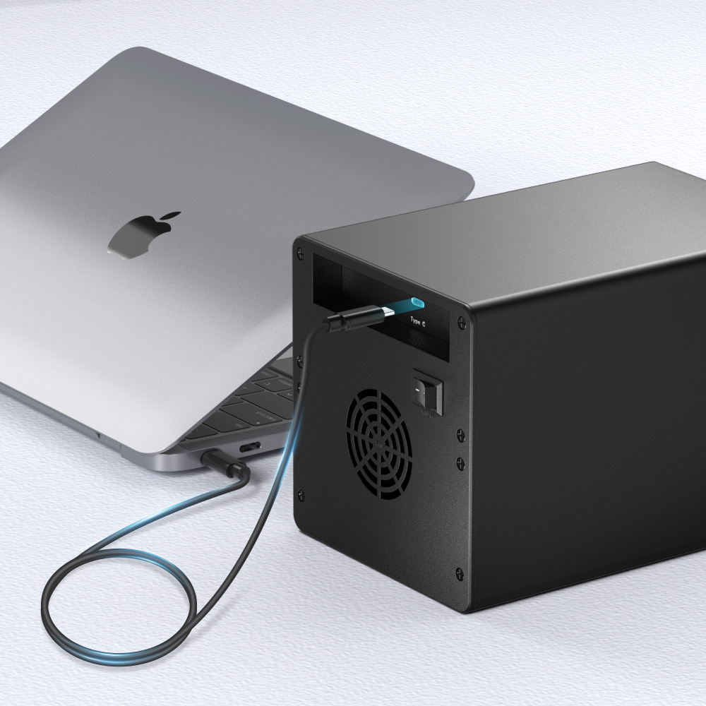 하비제 USB-C타입 4베이 DAS 외장하드 데이타 스토리지 924TC