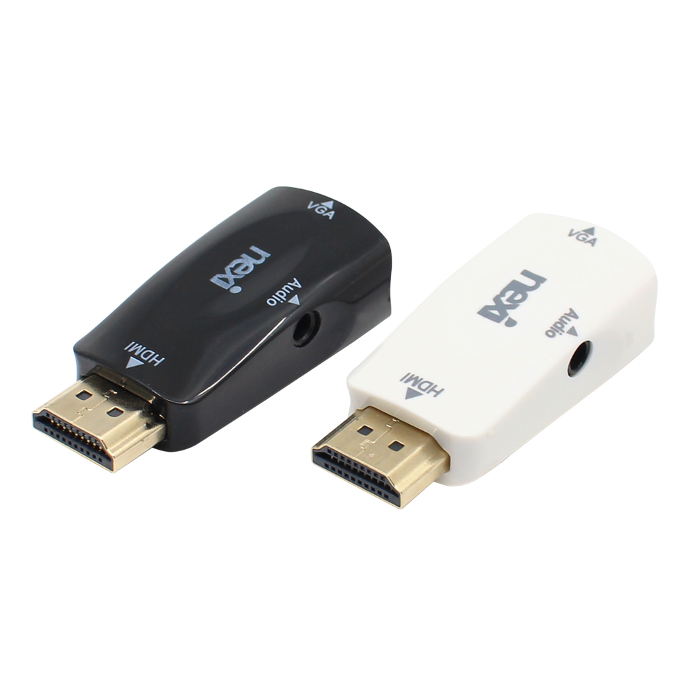 넥시 HDMI to D-SUB RGB 오디오 블랙 NX348