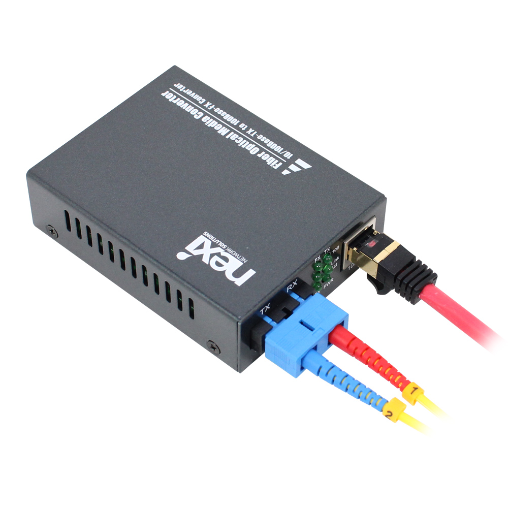 넥시 광컨버터 100Mbps 싱글모드 NX527