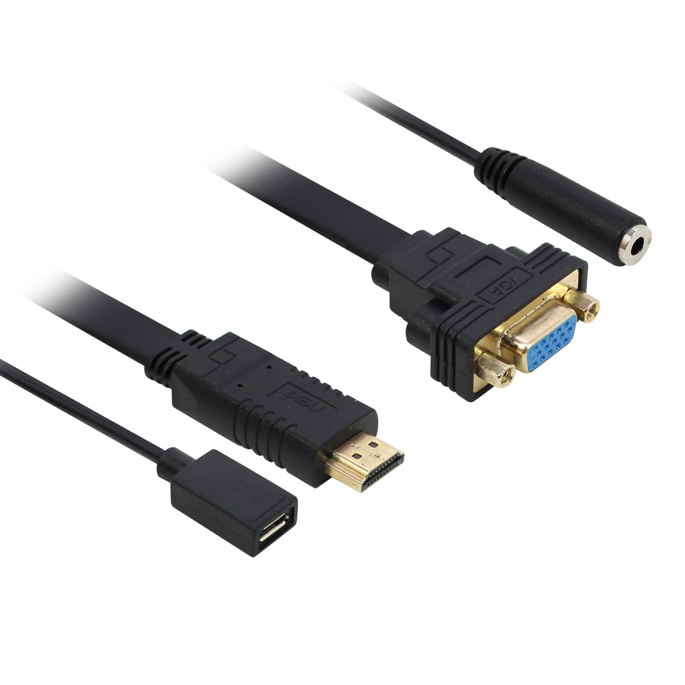 넥시 HDMI to VGA 컨버터, 오디오 지원 NX605