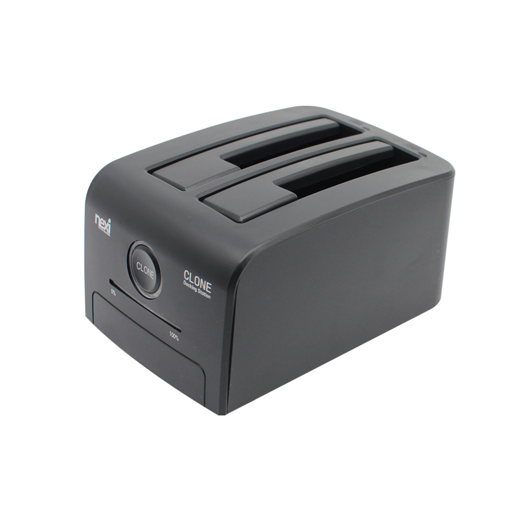 넥시 USB3.0 2베이 하드도킹스테이션 블랙 NX775