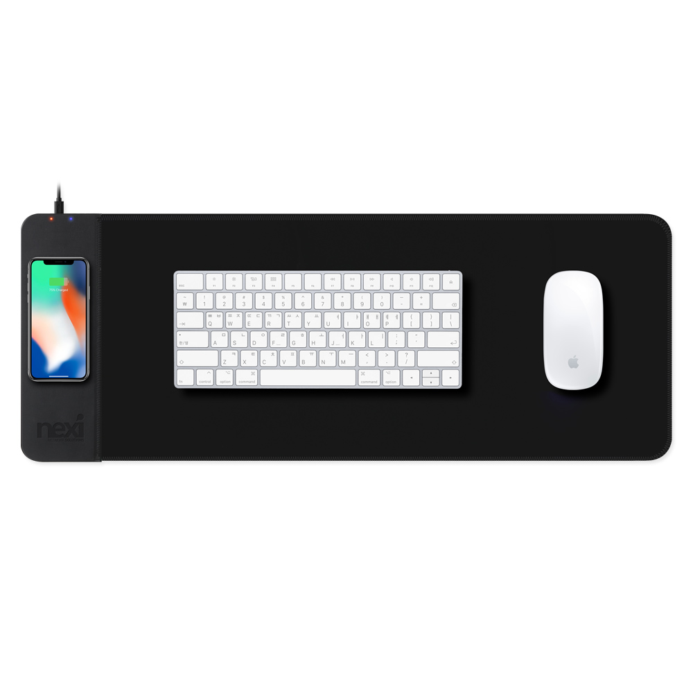 넥시 무선 충전 마우스 장패드 NX1188
