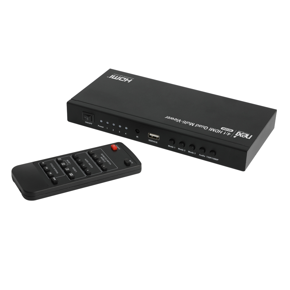 넥시 4:1 HDMI 화면 분할기 멀티뷰어 NX1244
