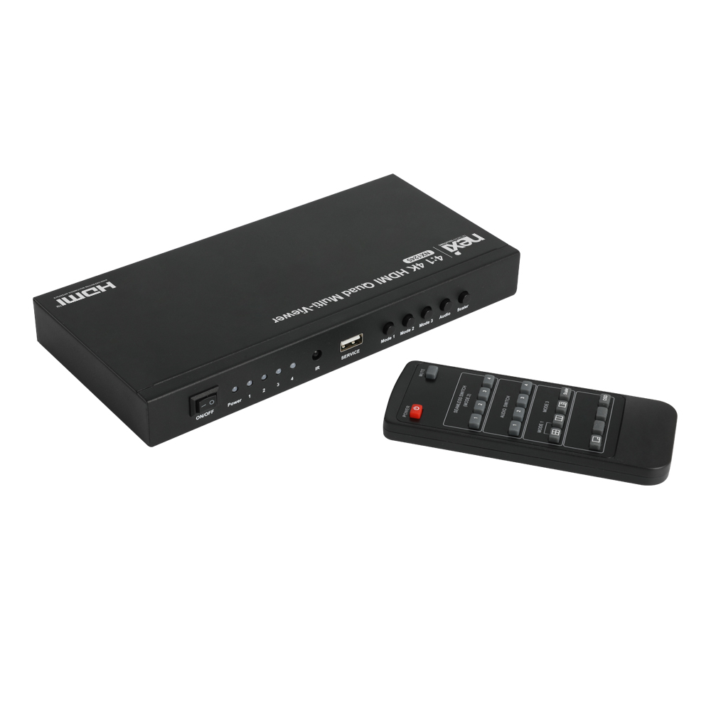 넥시 4:1 4K HDMI 화면 분할기 멀티뷰어 NX1245