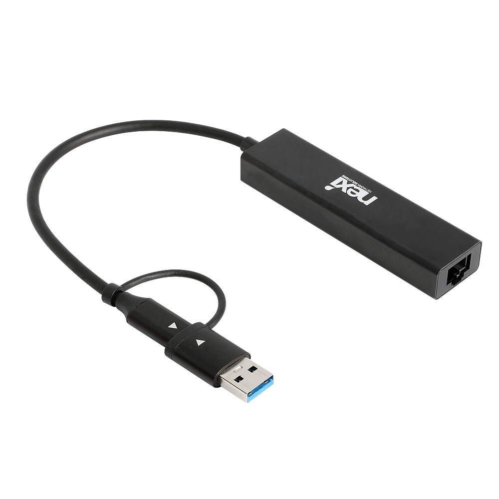 넥시 USB 젠더 C타입 유선랜카드 허브 NX1274