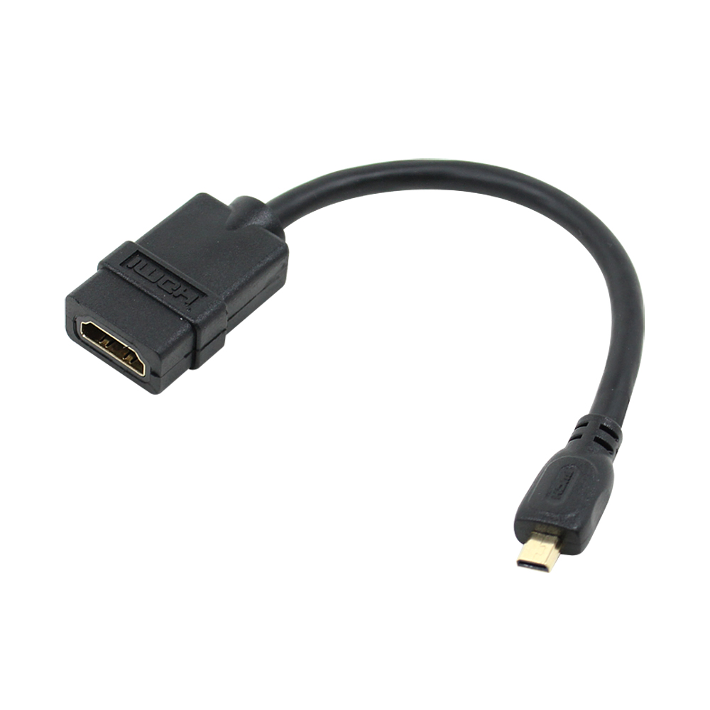 넥시 Micro HDMI M - HDMI F 젠더 15cm NX263