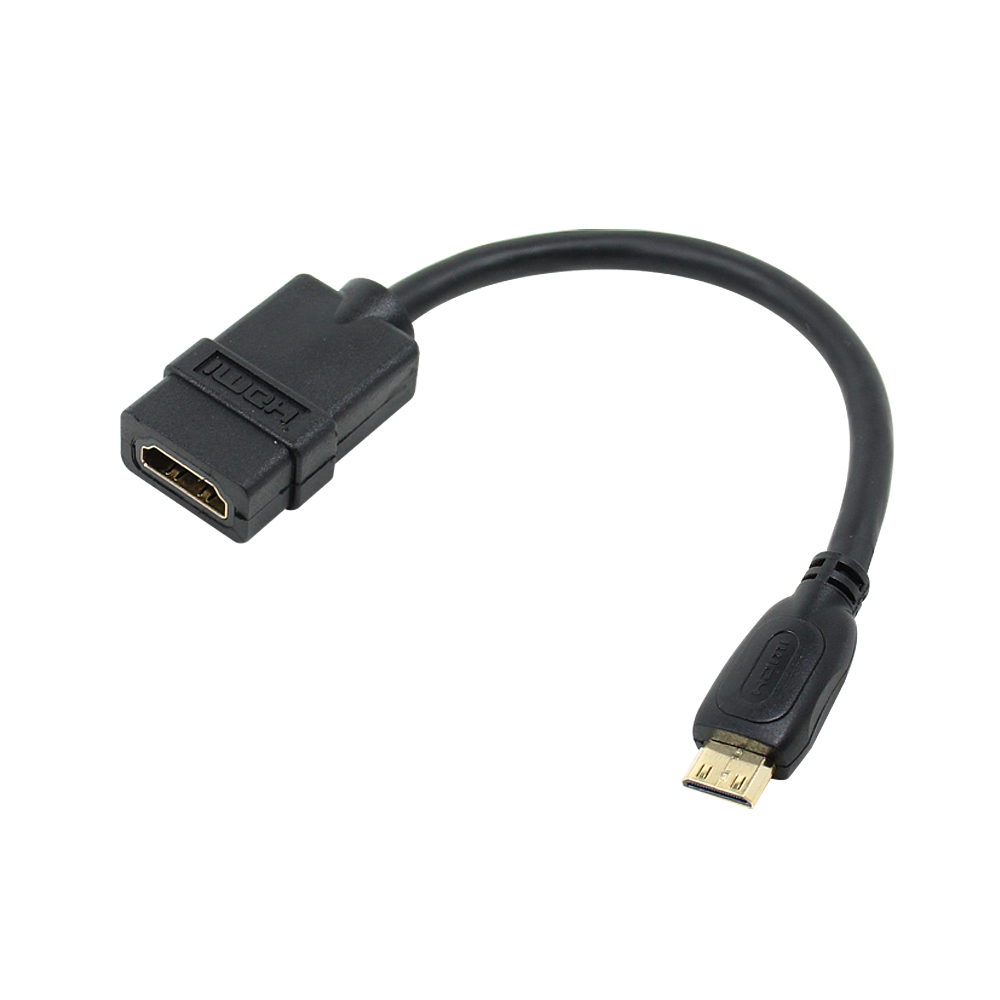 넥시 Mini HDMI M - HDMI F 젠더 15cm NX264