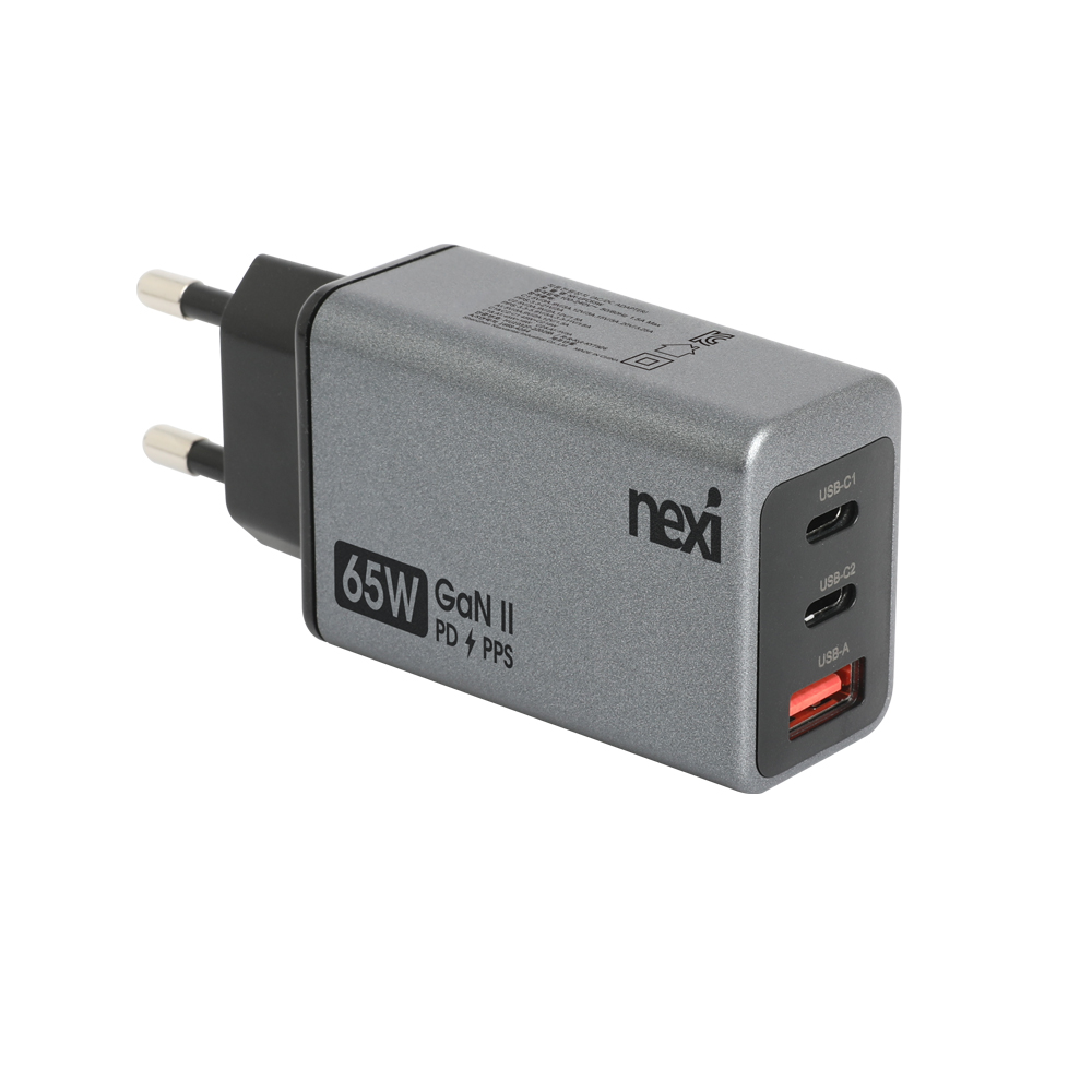 넥시 65W 3포트 USB PD C타입 PPS 초고속 충전기 NX1282