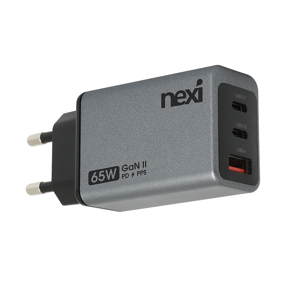 넥시 65W 3포트 USB PD C타입 PPS 초고속 충전기 NX1282