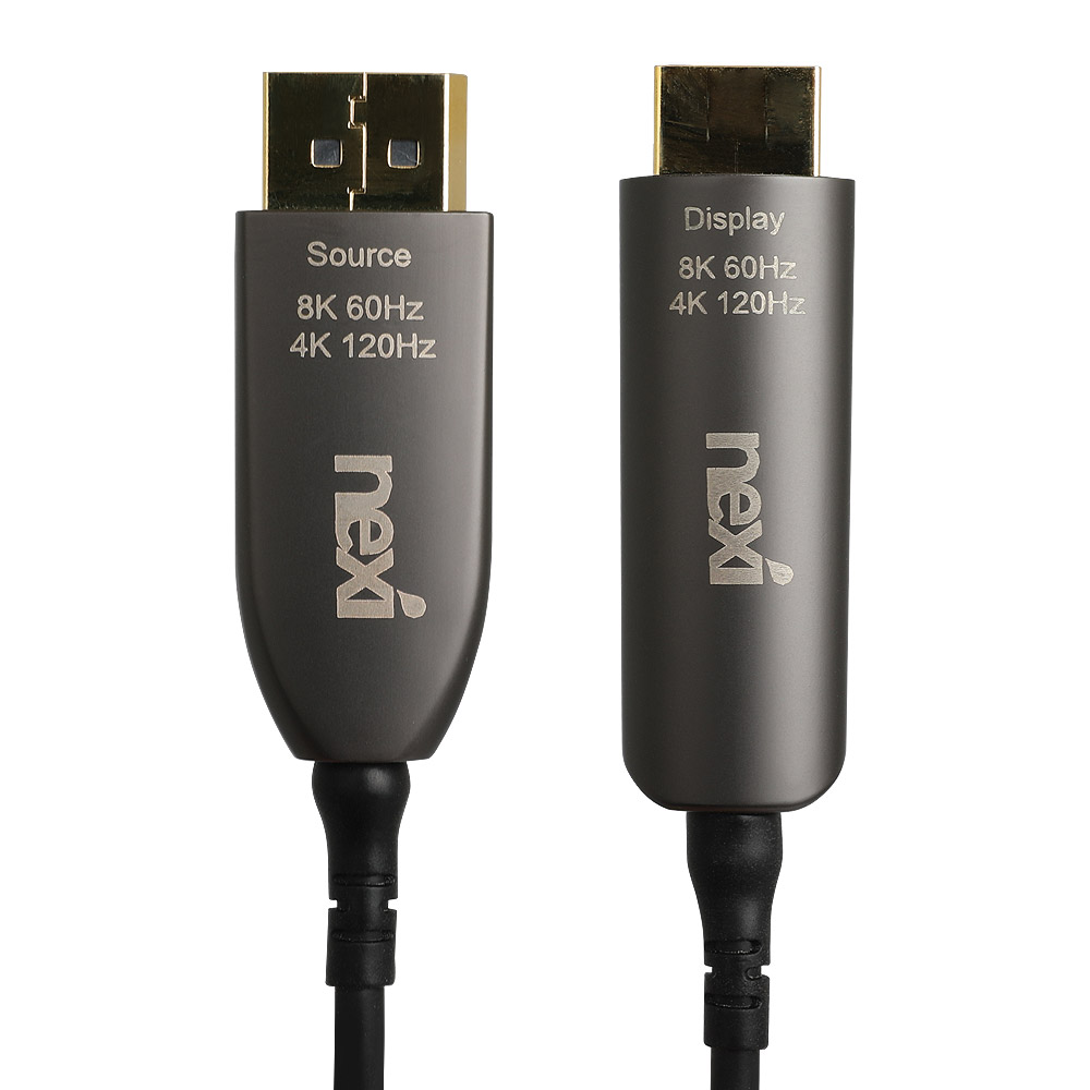 넥시 DP to HDMI 2.1 AOC 하이브리드 광 케이블 5M NX1359