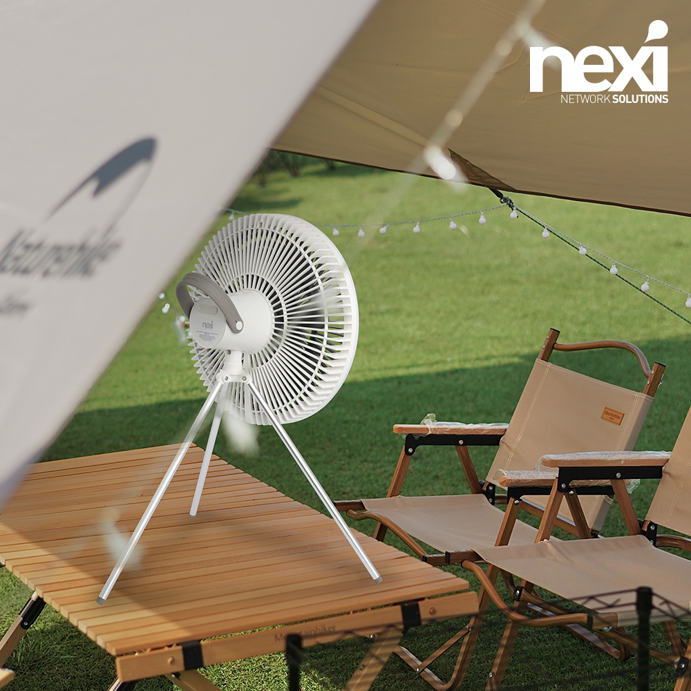 캠핑 분리형 무선 선풍기 휴대용 써큘레이터 충전식 LED 조명 무드등