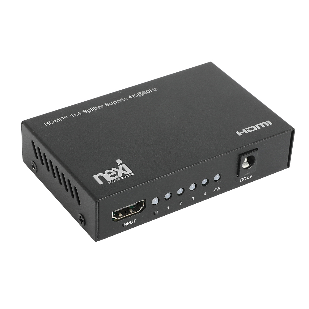 넥시 4K 1:4 HDMI 분배기 NX-4K0104SP-60C