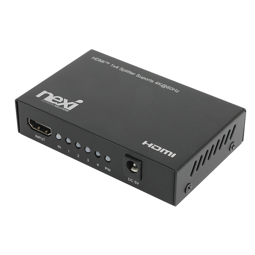 넥시 4K 1:4 HDMI 분배기 NX-4K0104SP-60C