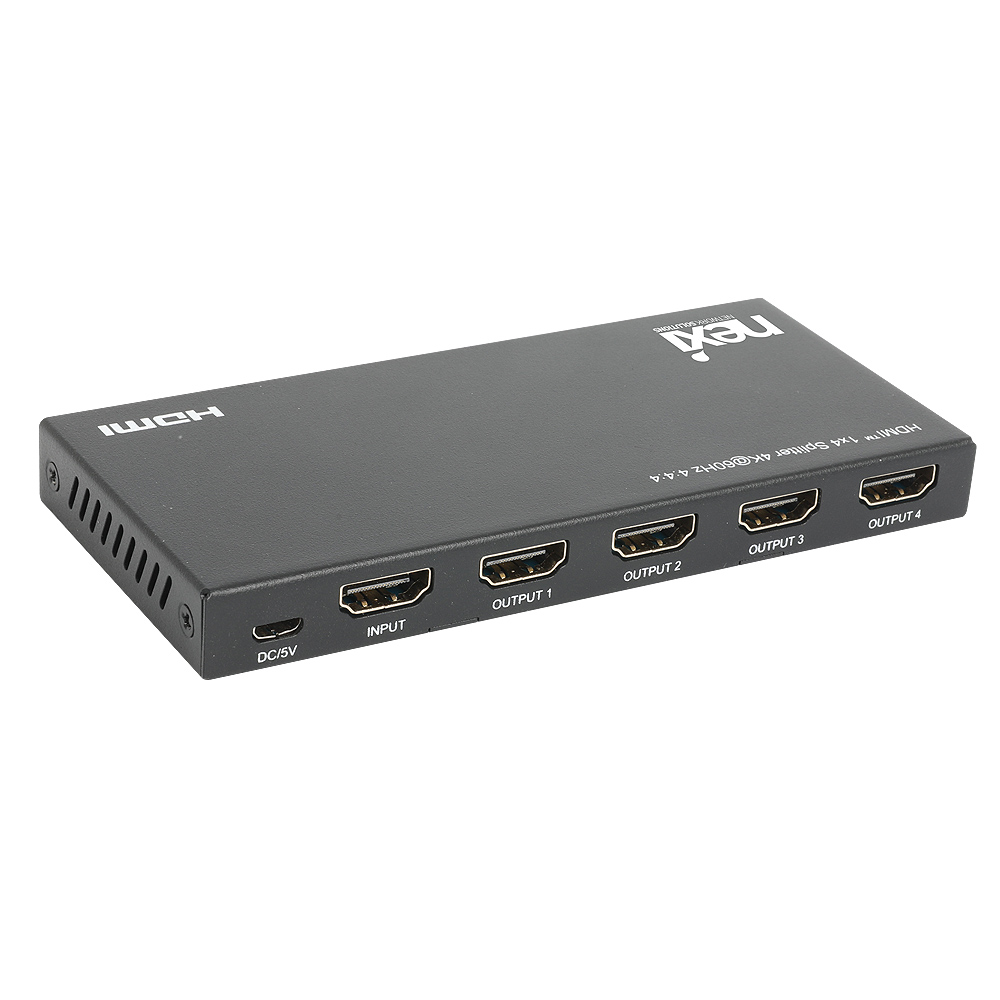 넥시 4K 1:4 HDMI 분배기 NX-4K0104SP-60Y