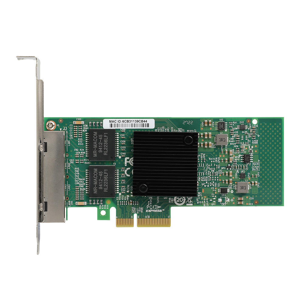 넥시 PCI 4포트 기가 서버 랜카드 NX-i350AM4 NX1311