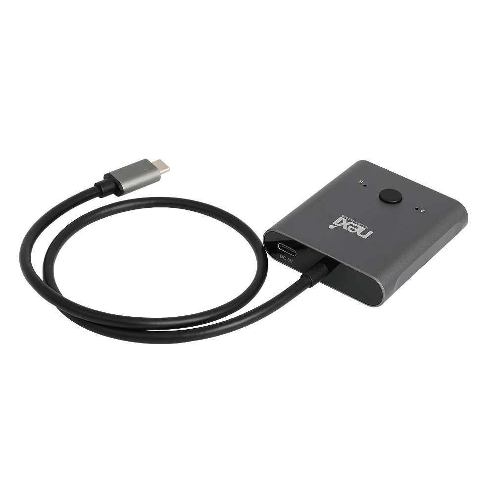 넥시 USB 3.1 C타입 2포트 양방향 선택기 셀렉터 NX1304