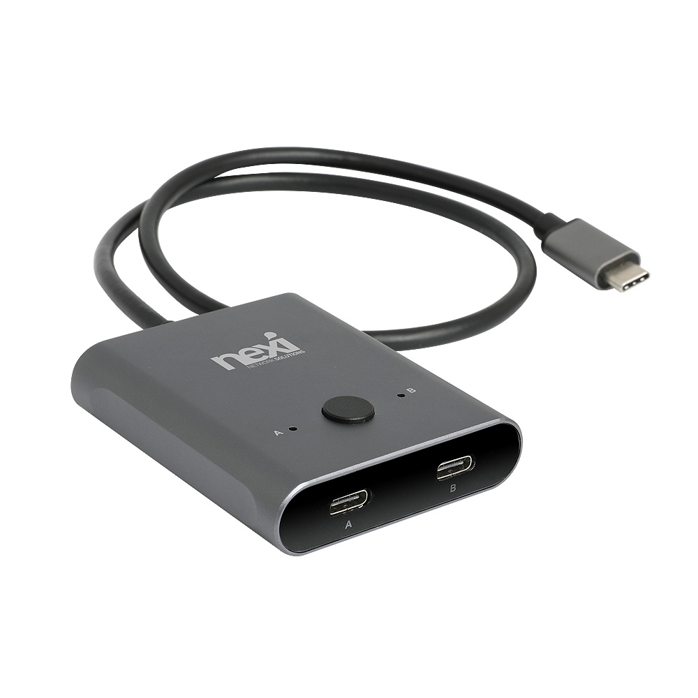 넥시 USB 3.1 C타입 2포트 양방향 선택기 셀렉터 NX1304