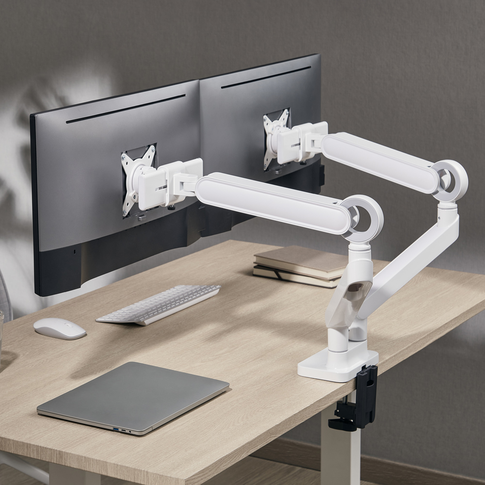 넥시 슬라이드 듀얼 모니터 암 거치대 NX1326