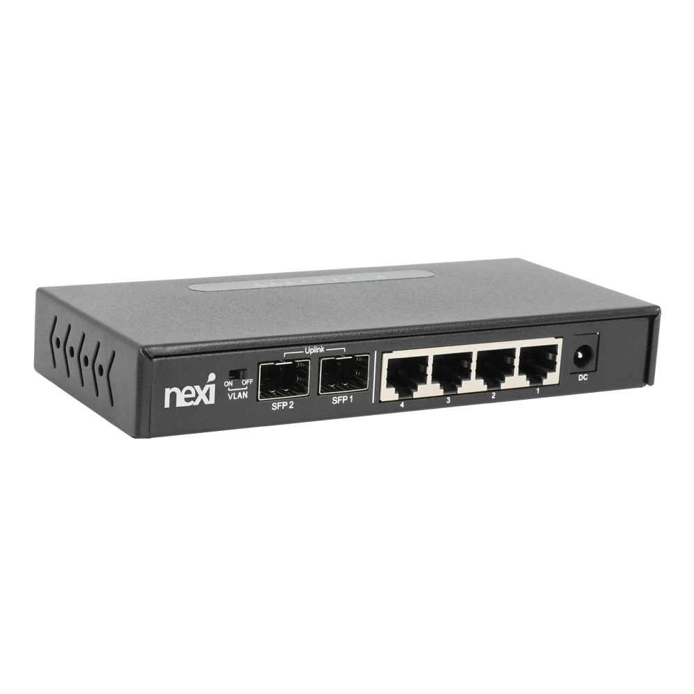 넥시 4 + 2 SFP 기가비트 스위칭허브 NX1320