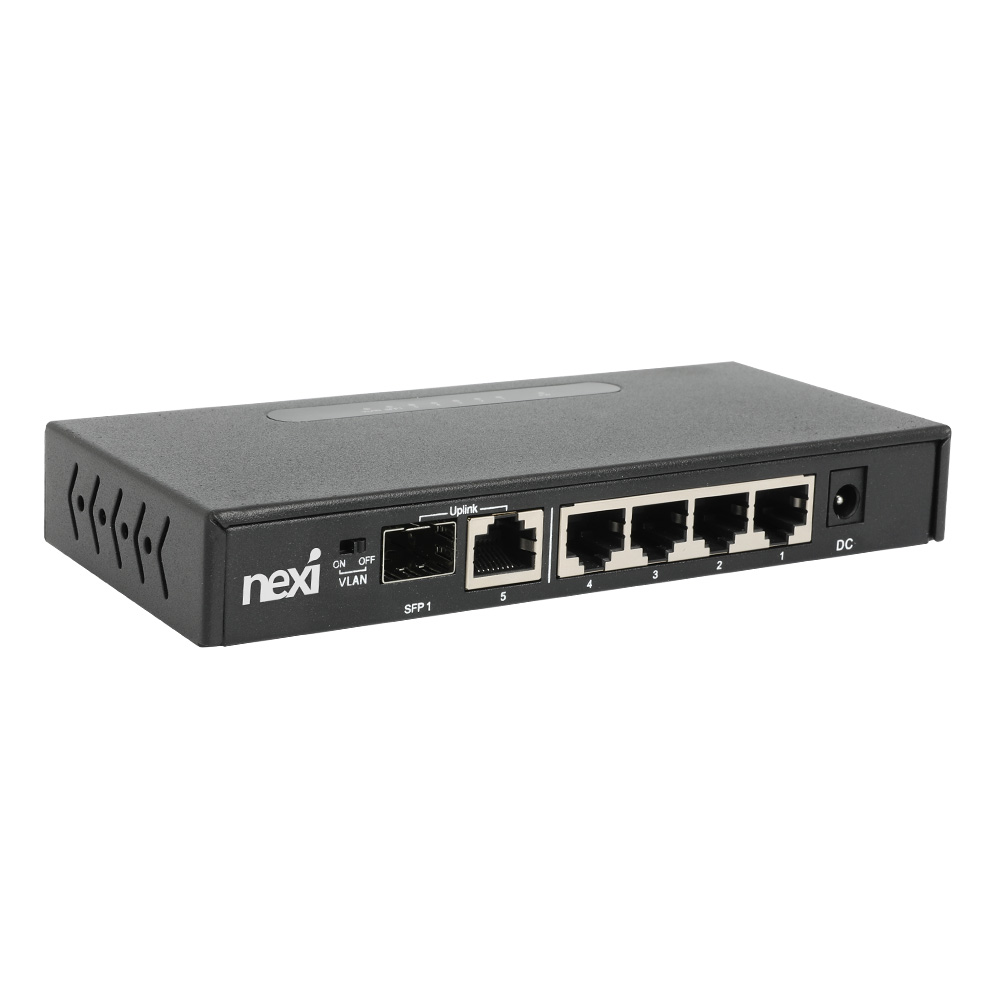 넥시 4 + 1 + 1 SFP 기가비트 스위칭허브 NX1321