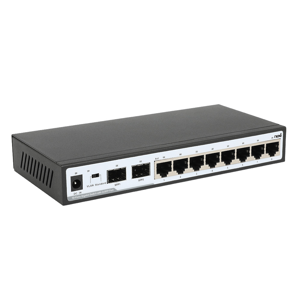 넥시 8 + 2 SFP 기가비트 스위칭허브 NX1322