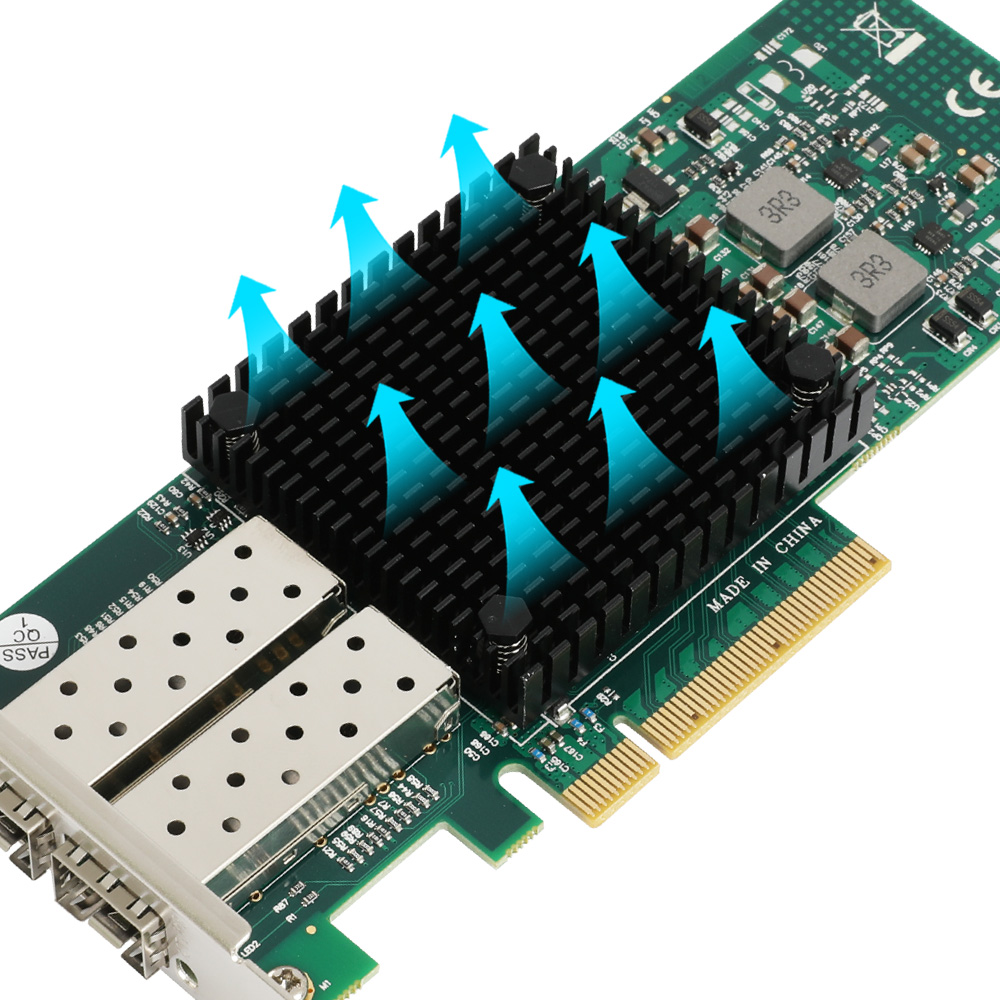 넥시 듀얼 SFP+ 10G 기가비트 PCI-E x8 서버 랜카드 NX1309