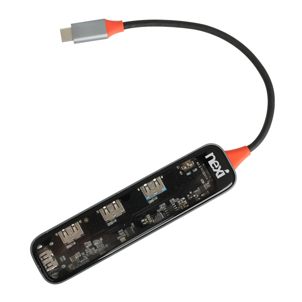 넥시 5in1 USB C타입 포트 확장 멀티허브 HDMI 4K 60Hz NX1329