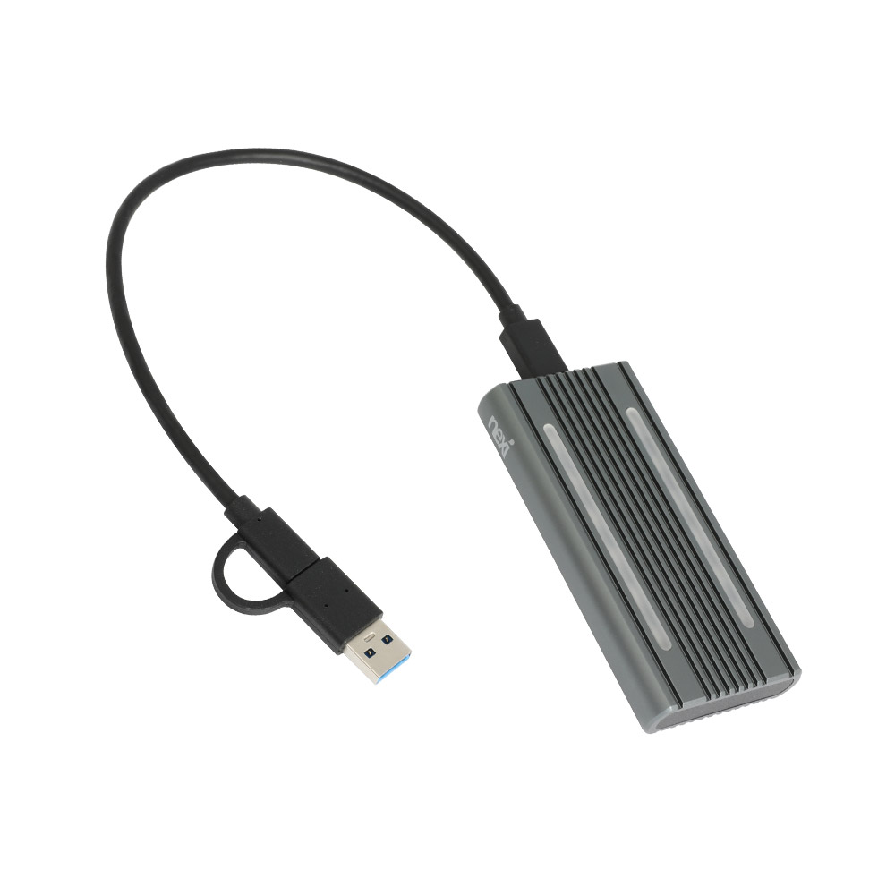 넥시 USB C타입 NVMe M.2 SATA 썬더볼트 호환 Gen2 외장 케이스 NX1346