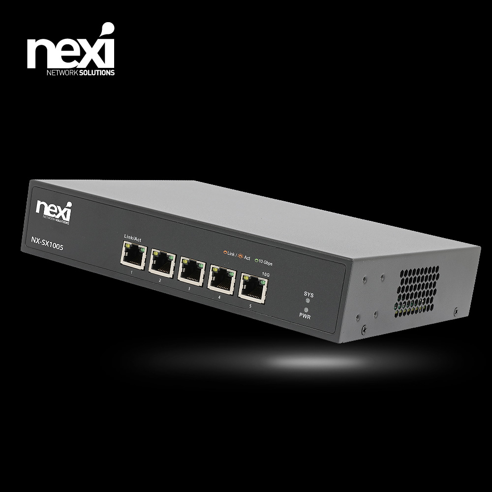 NX1409 5포트 10G 스위칭 허브(NX-SX1005)