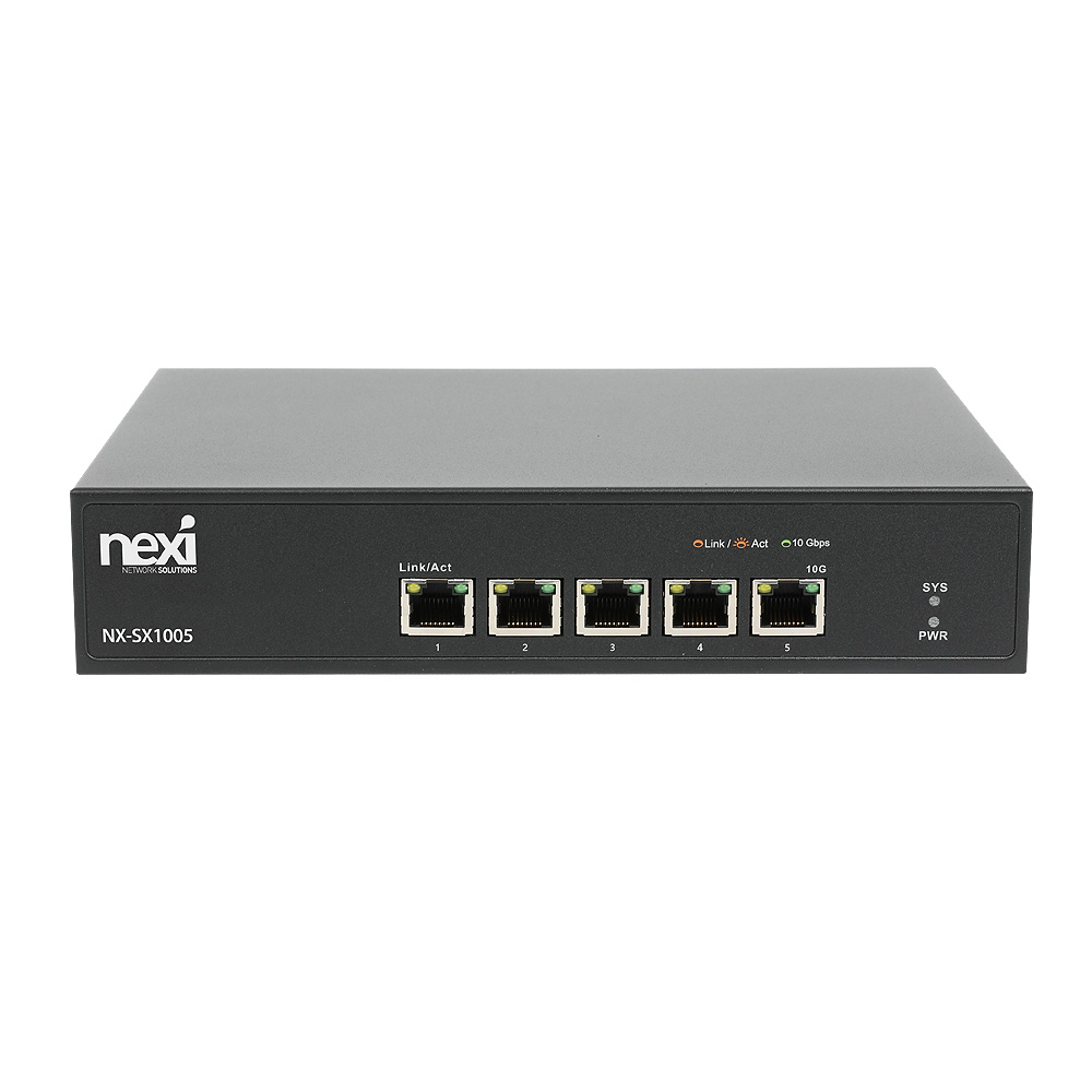 NX1409 5포트 10G 스위칭 허브(NX-SX1005)