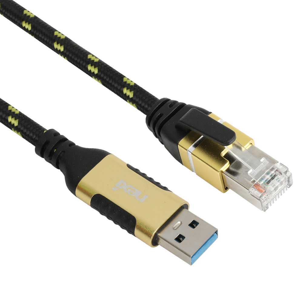 NX1388 USB A(M) to RJ45(M) 기가 랜케이블 2M(NX-UA-RJ45-020M)