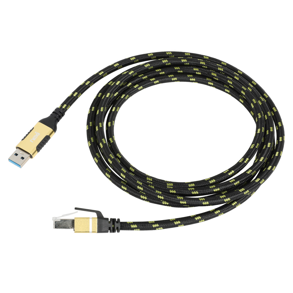 NX1388 USB A(M) to RJ45(M) 기가 랜케이블 2M(NX-UA-RJ45-020M)